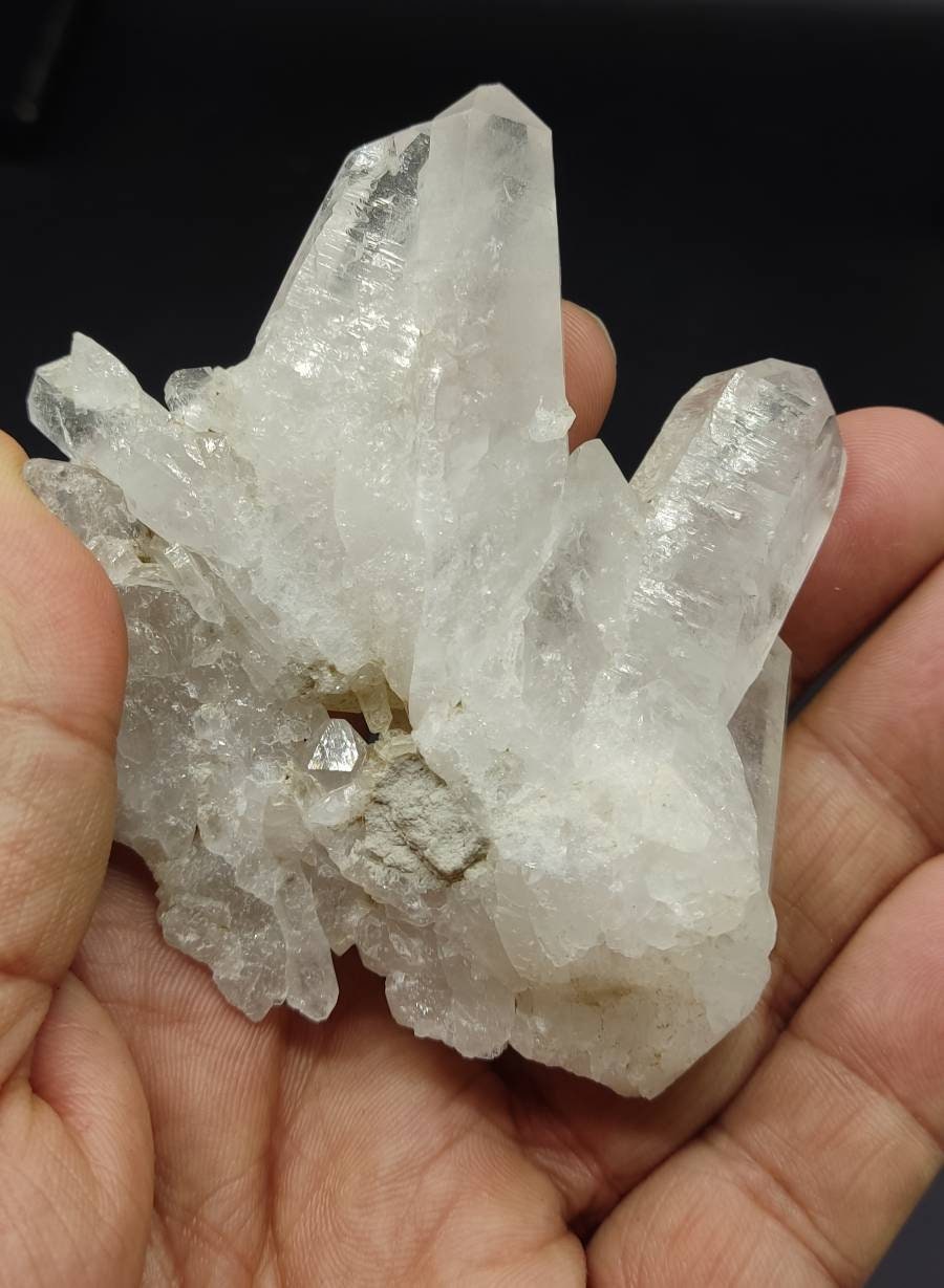 An amazing Aesthetic Natural Specimen of Terminated Quartz cluster 130 grams