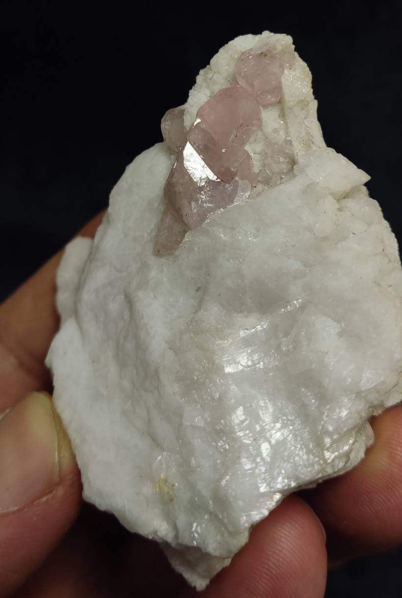 Pink Apatite crystals on matrix 118 grams