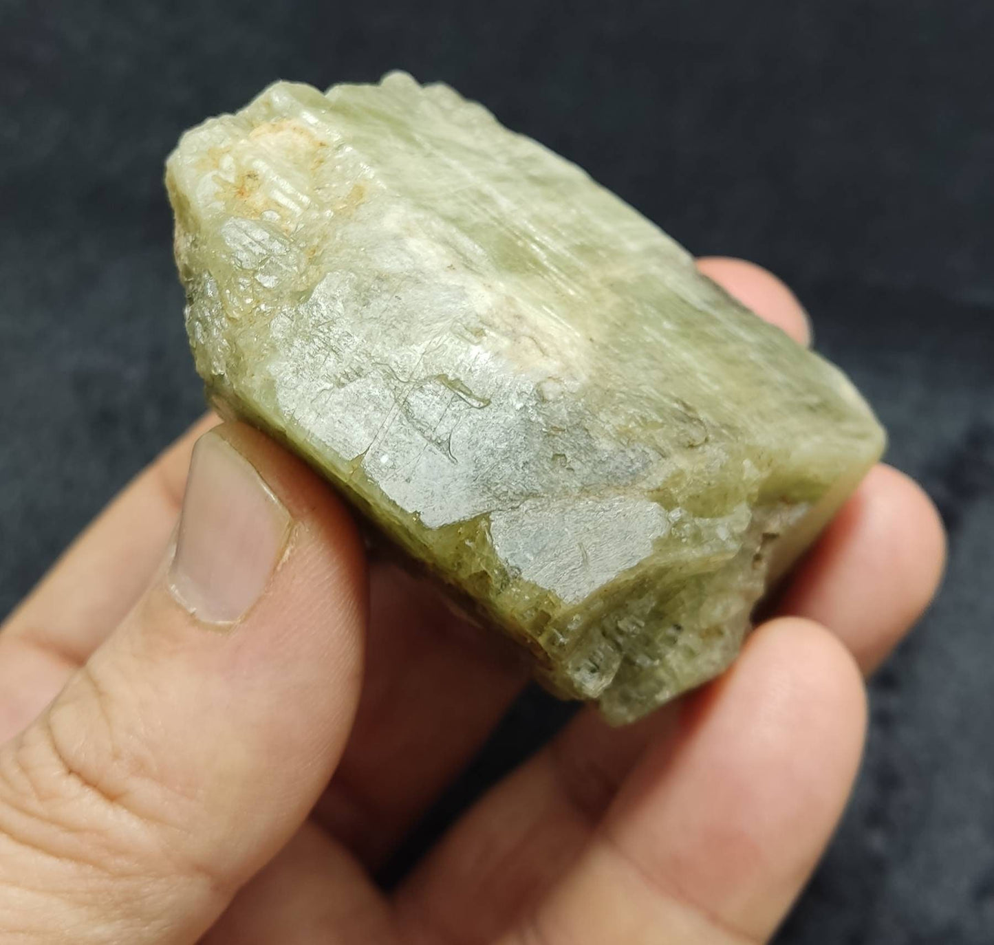 Green diopside crystal 177 grams