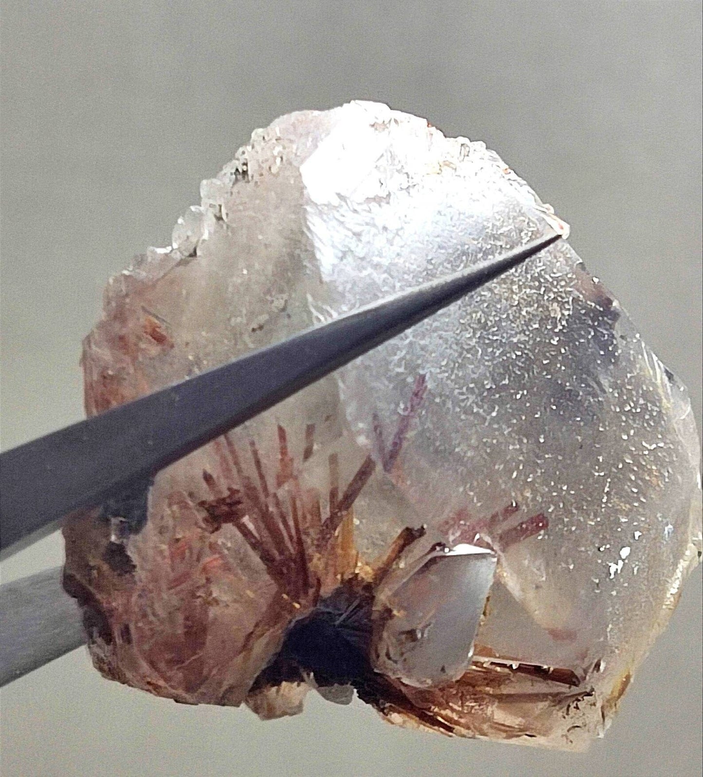 Rutiles included quartz crystal rare quartz quartz floater natural quartz 48 grams