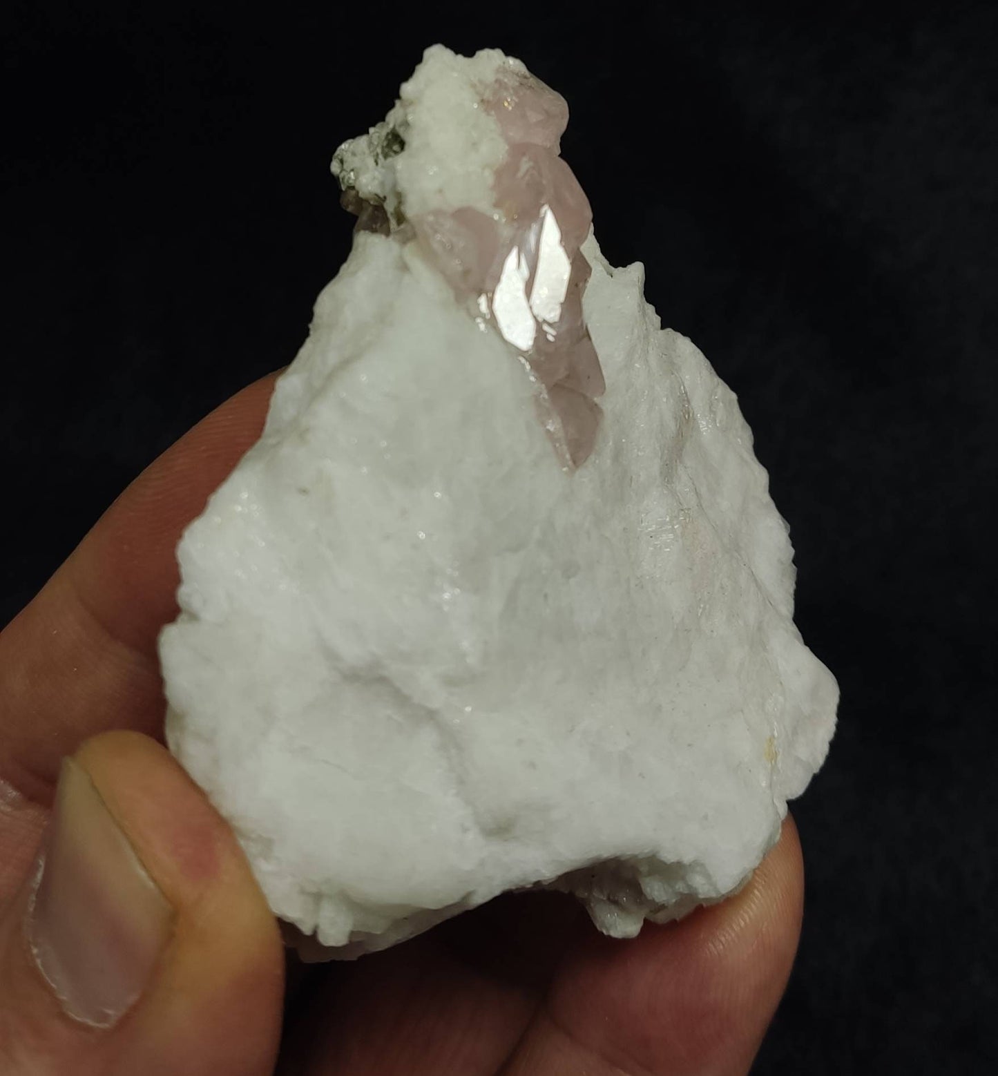 Pink Apatite crystals on matrix 118 grams