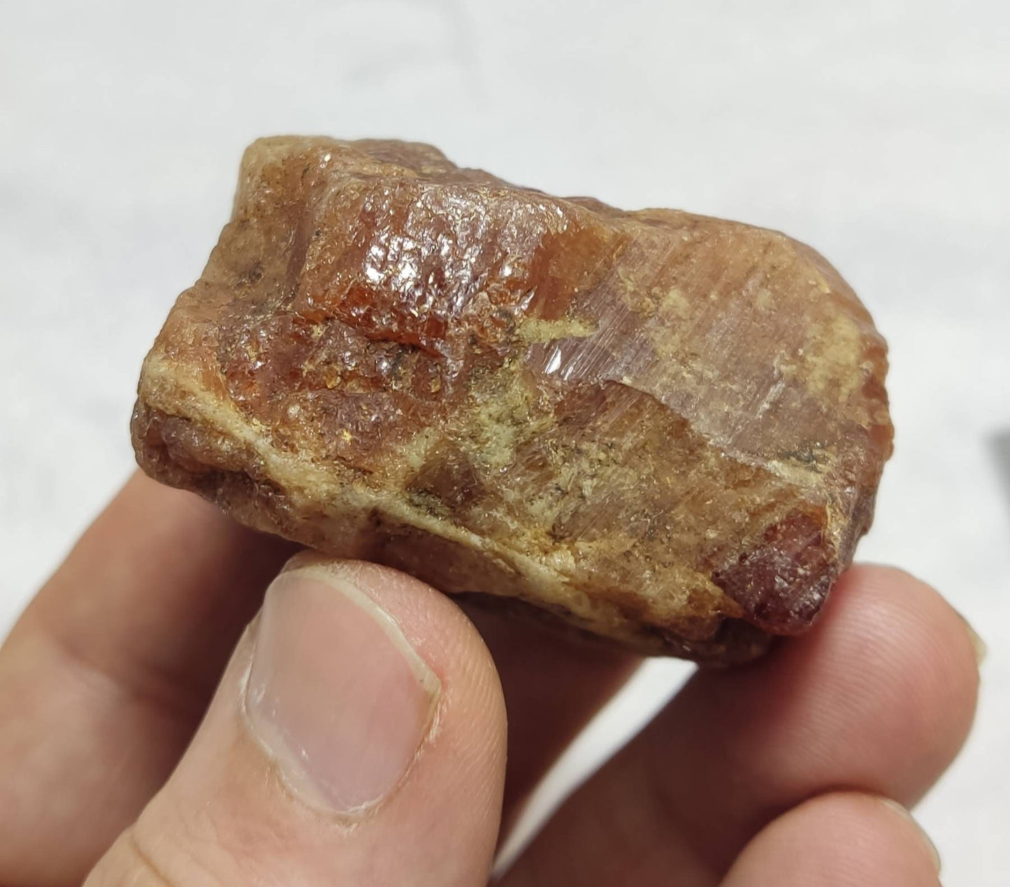 Garnet variety hessonite specimen 109 grams