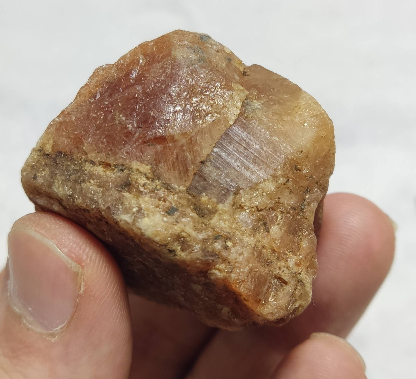 Garnet variety hessonite specimen 109 grams