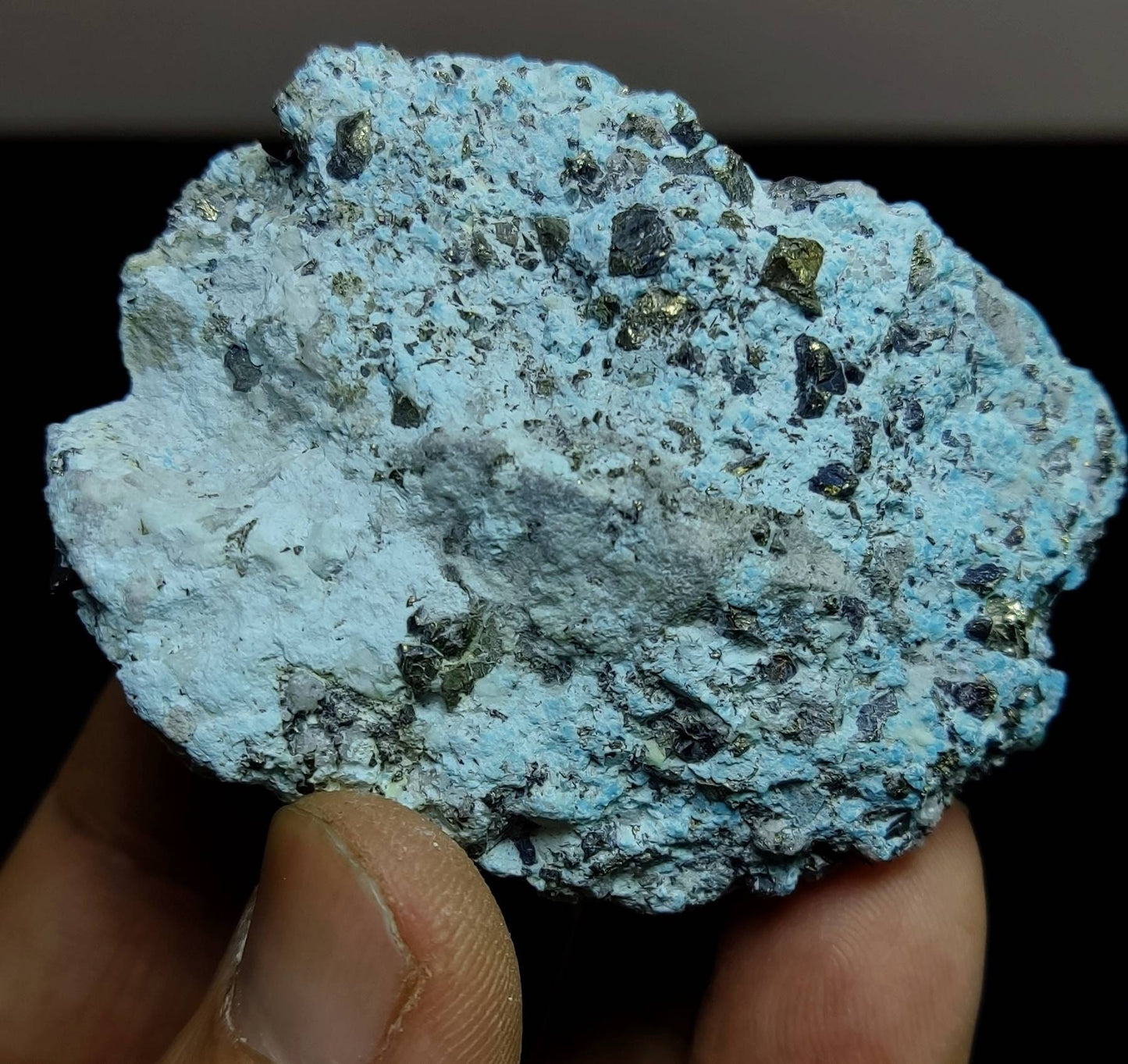 Natural rough turquoise with Pyrite 140 grams