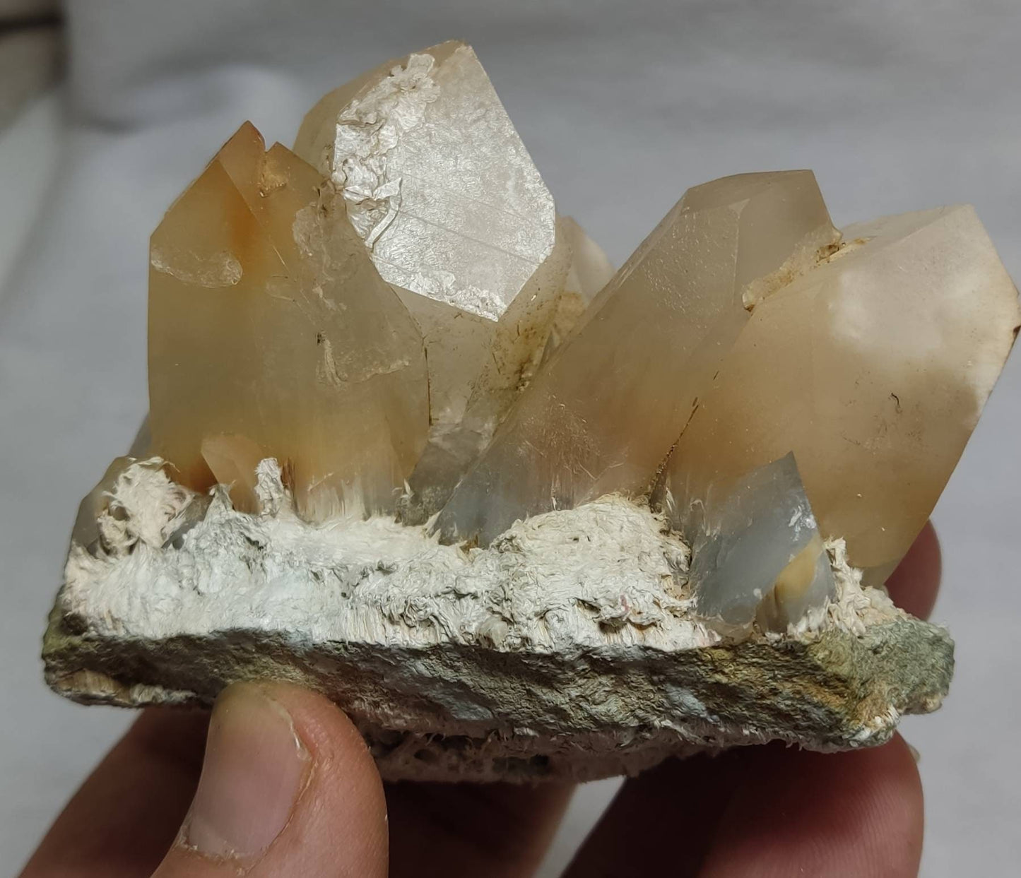 Amphibole Quartz Cluster 255 grams