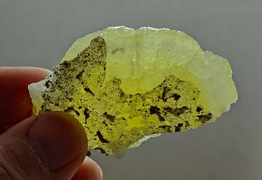 Natural Yellow Brucite crystal 45 grams