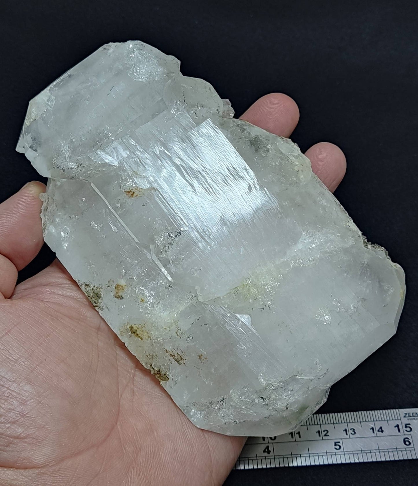 Faden Quartz crystal specimen with chlorite inclusions 730 grams