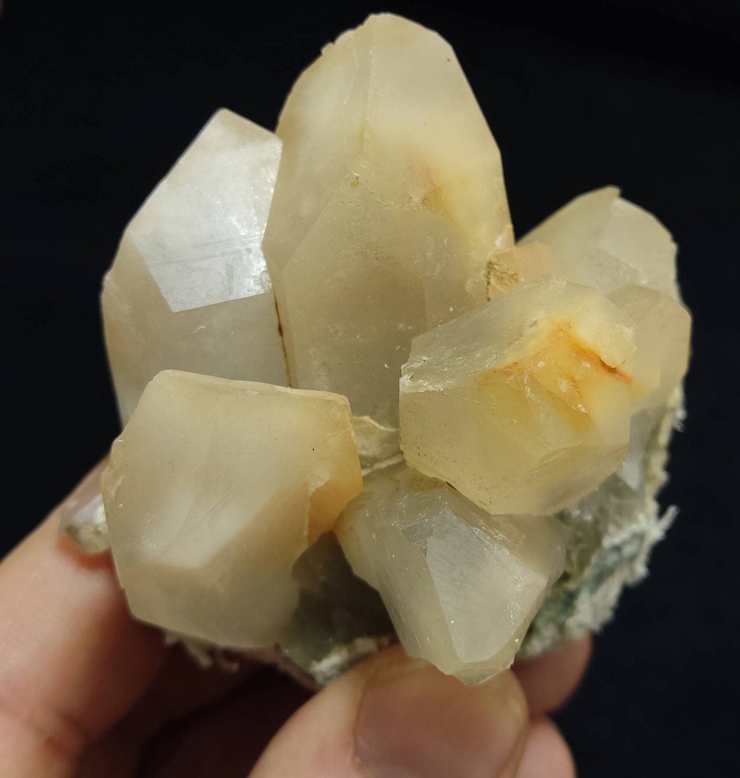 Amphibole Quartz Cluster 163 grams