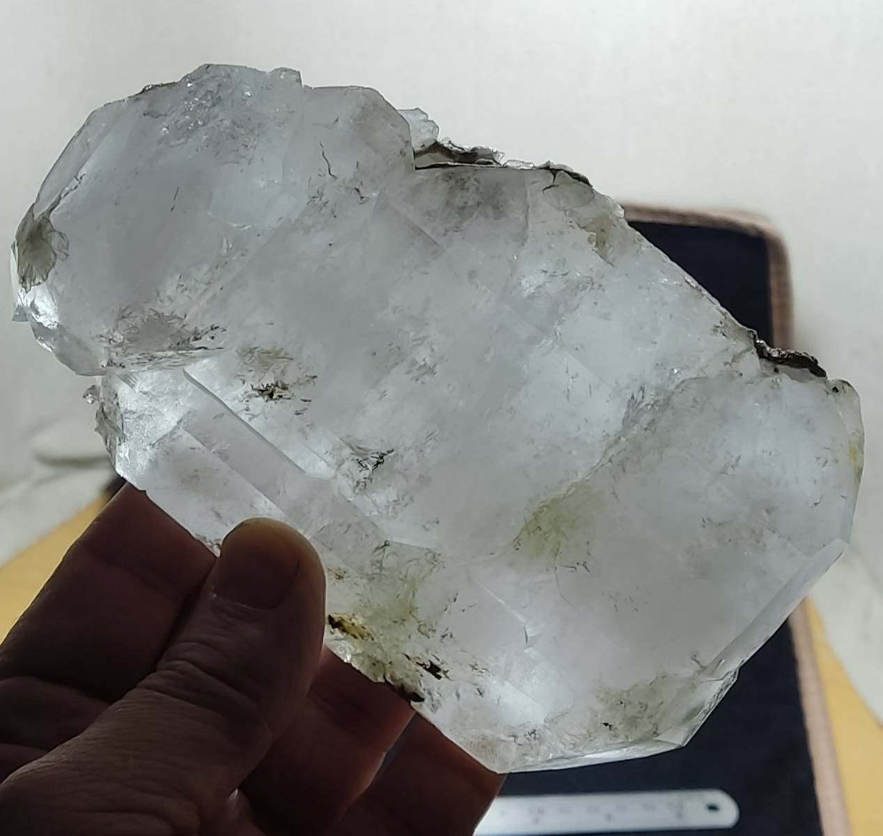 Faden Quartz crystal specimen with chlorite inclusions 730 grams