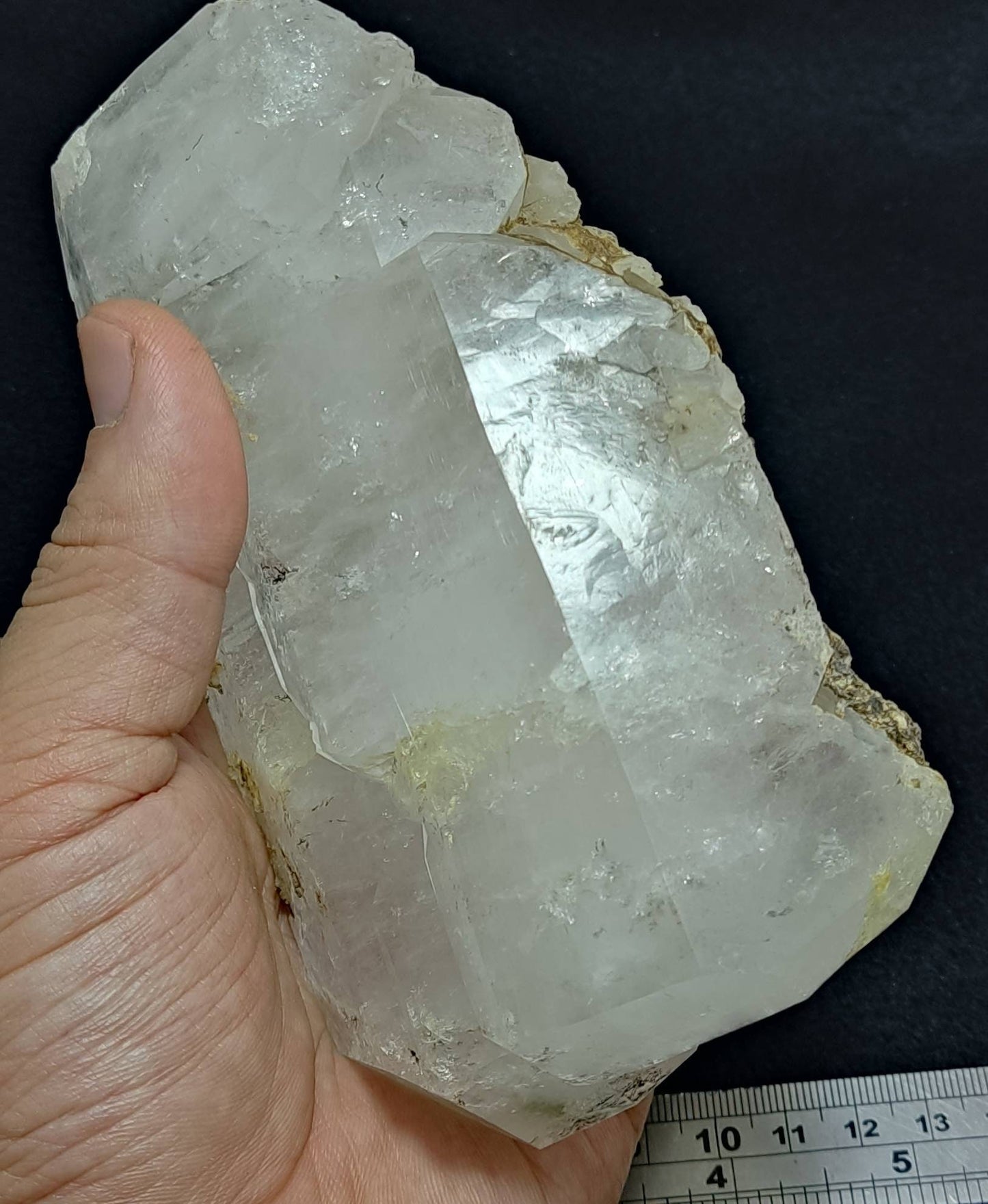 Faden Quartz crystal specimen with chlorite inclusions 730 grams