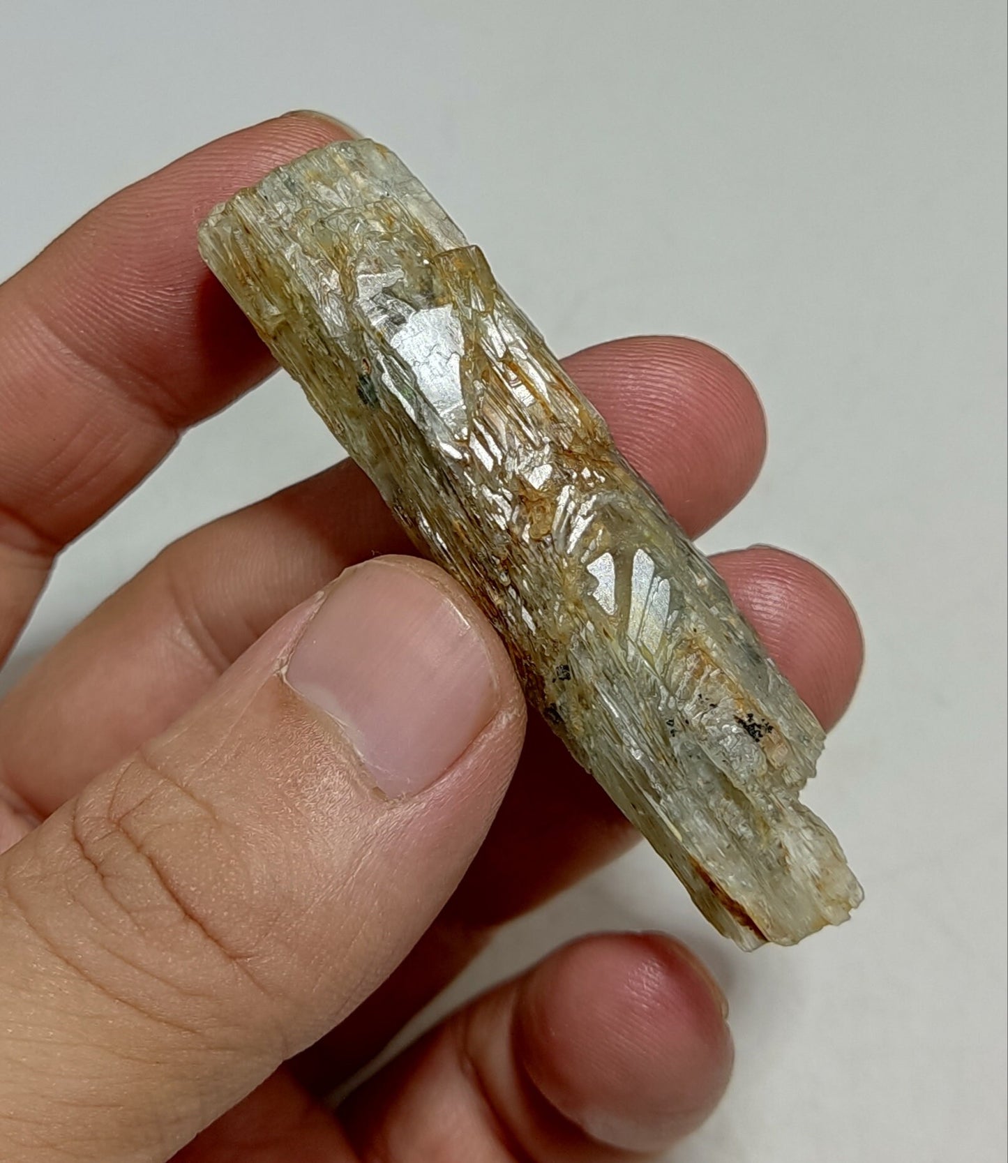 Terminated etched Aquamarine crystal 28 grams