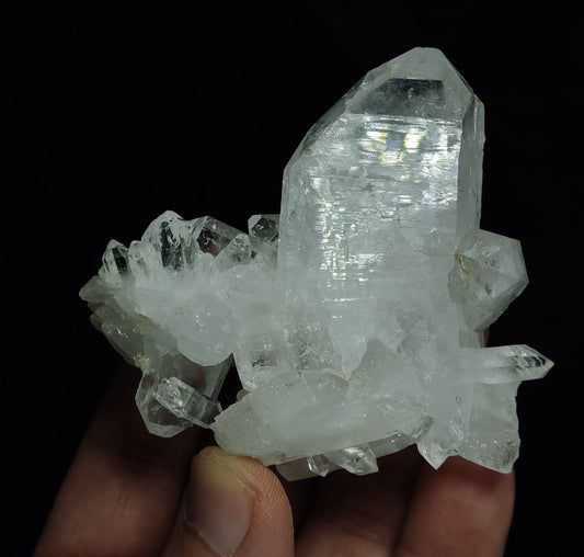 Natural lustrous faden quartz like cluster 144 grams