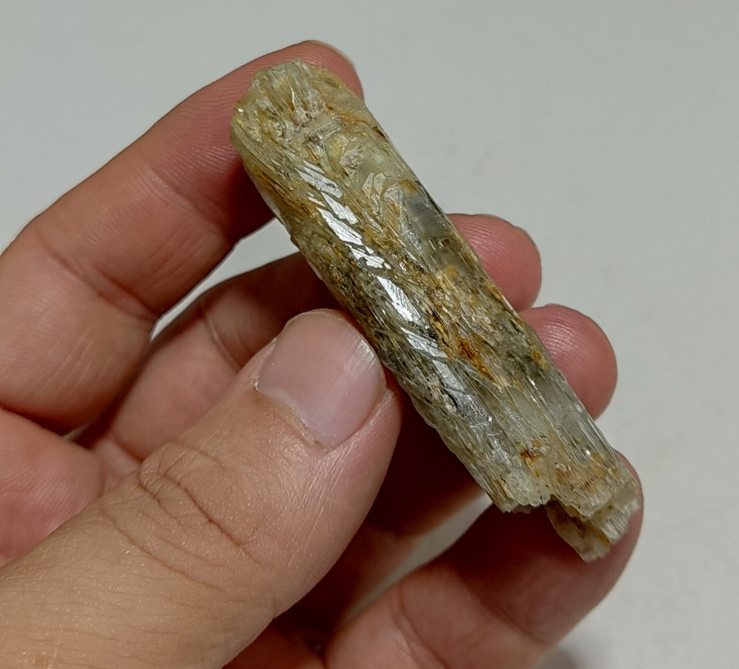 Terminated etched Aquamarine crystal 28 grams