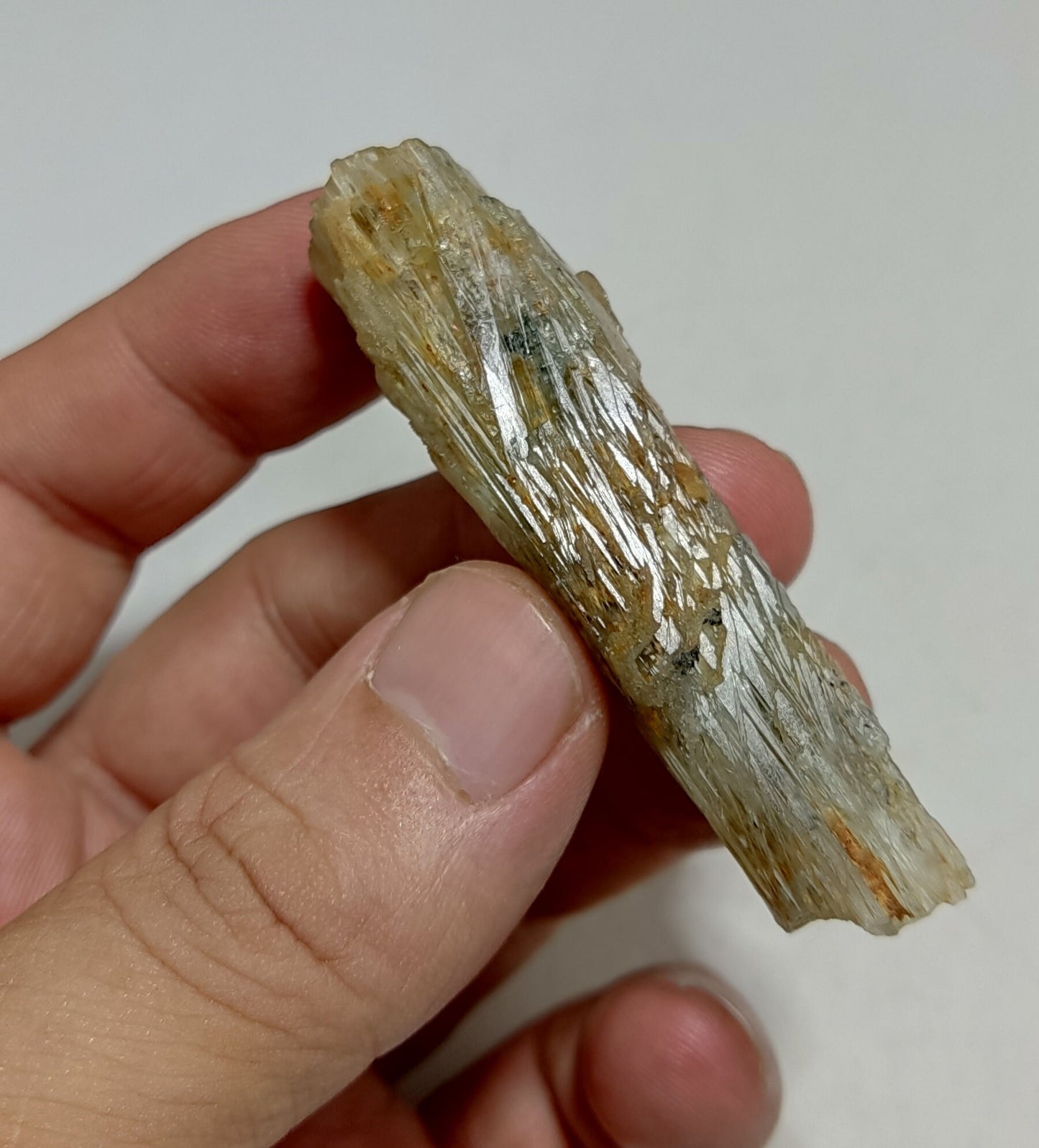 Terminated etched Aquamarine crystal 28 grams