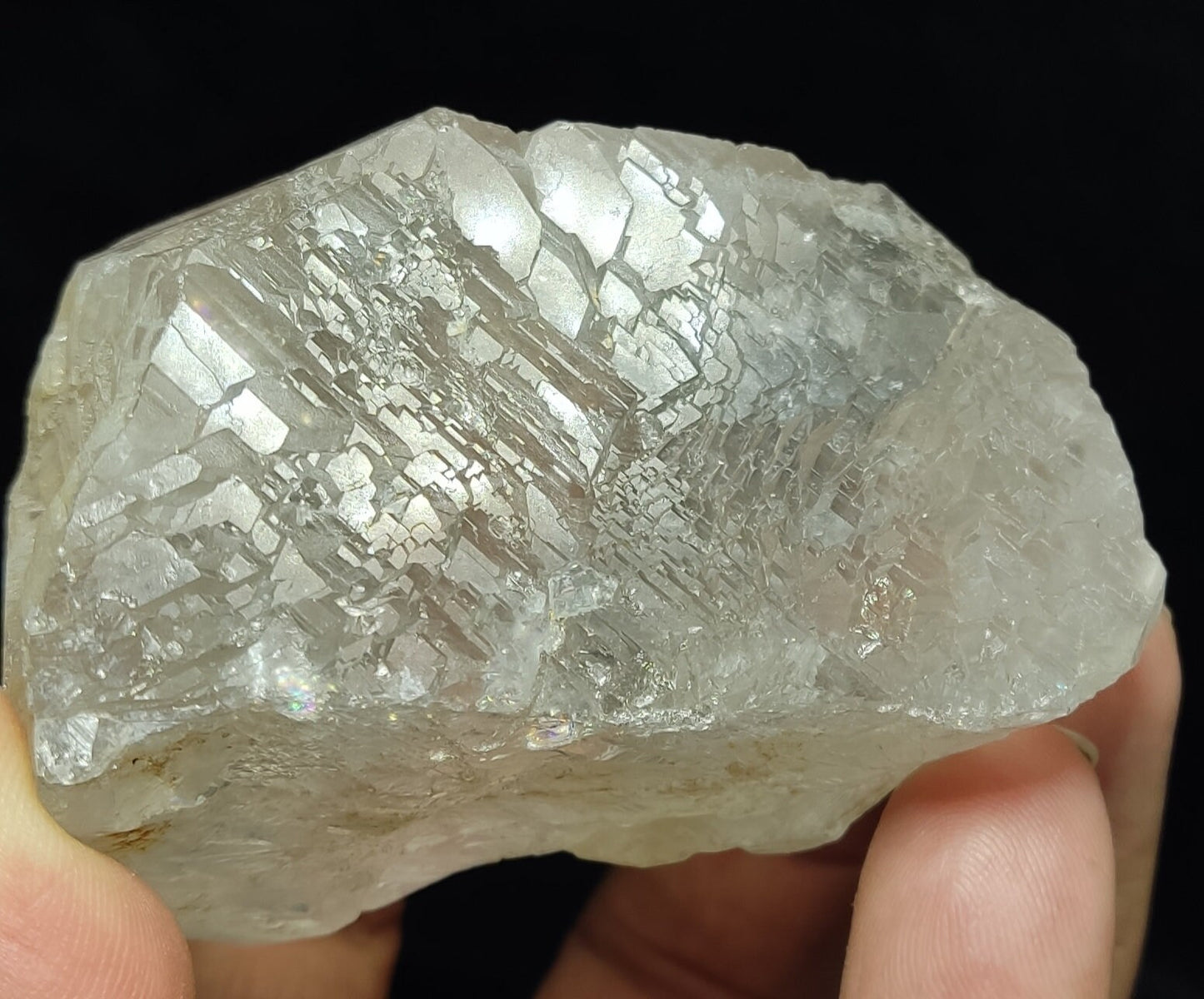 Fine aesthetic twin terminated smoky quartz floater crystal 265 grams