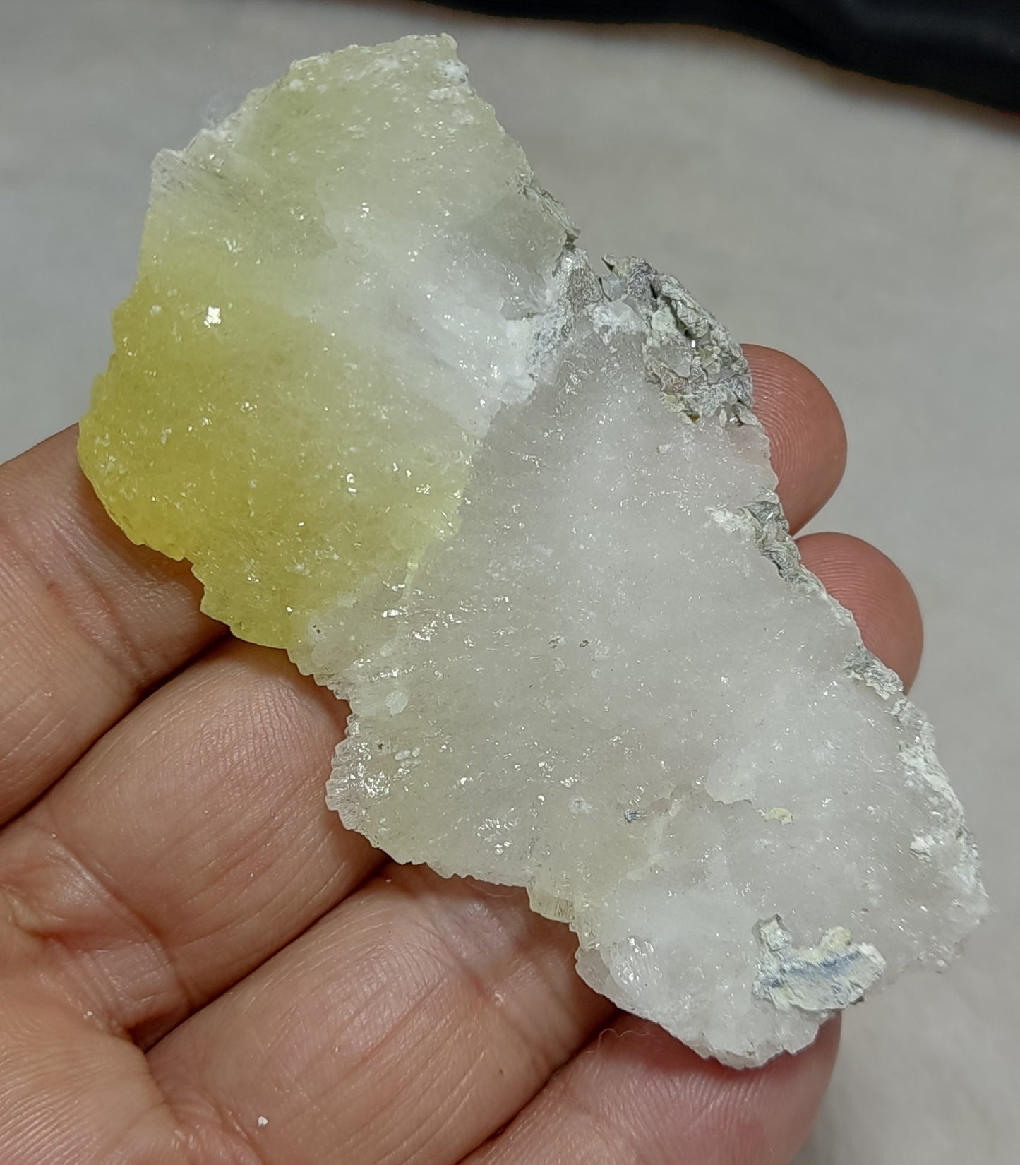 Natural Yellow Brucite crystal 42 grams