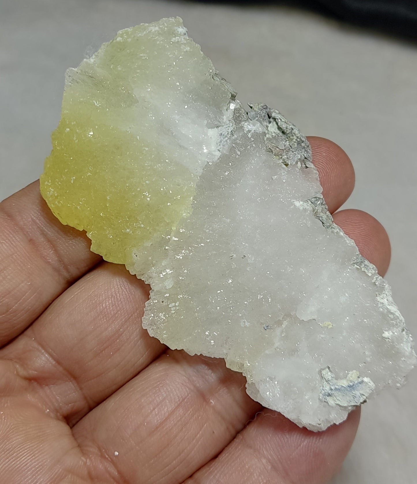 Natural Yellow Brucite crystal 42 grams