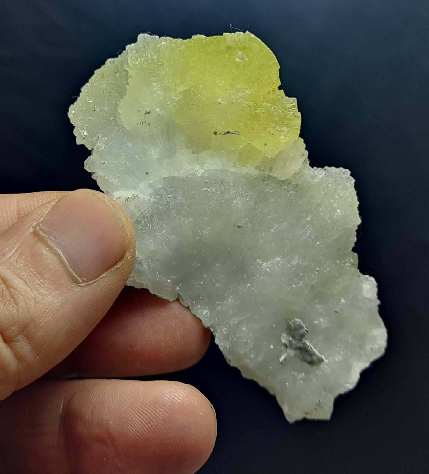 Natural Yellow Brucite crystal 42 grams