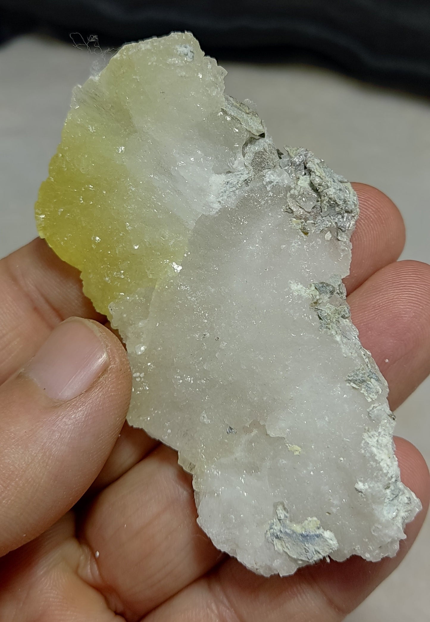 Natural Yellow Brucite crystal 42 grams