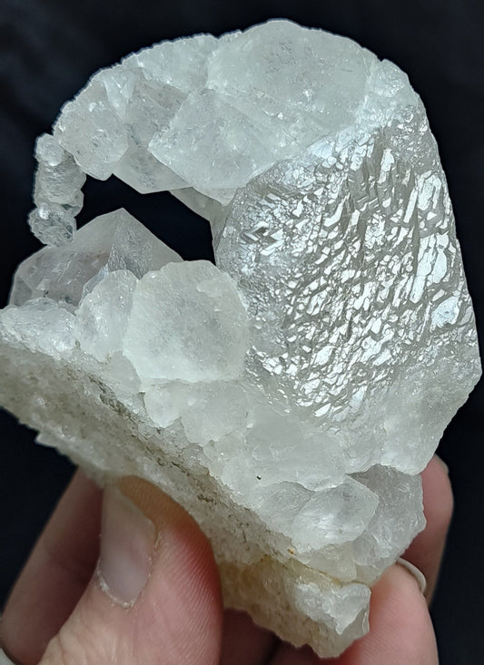 Etched terminated unique shape Quartz crystal specimen 231 grams