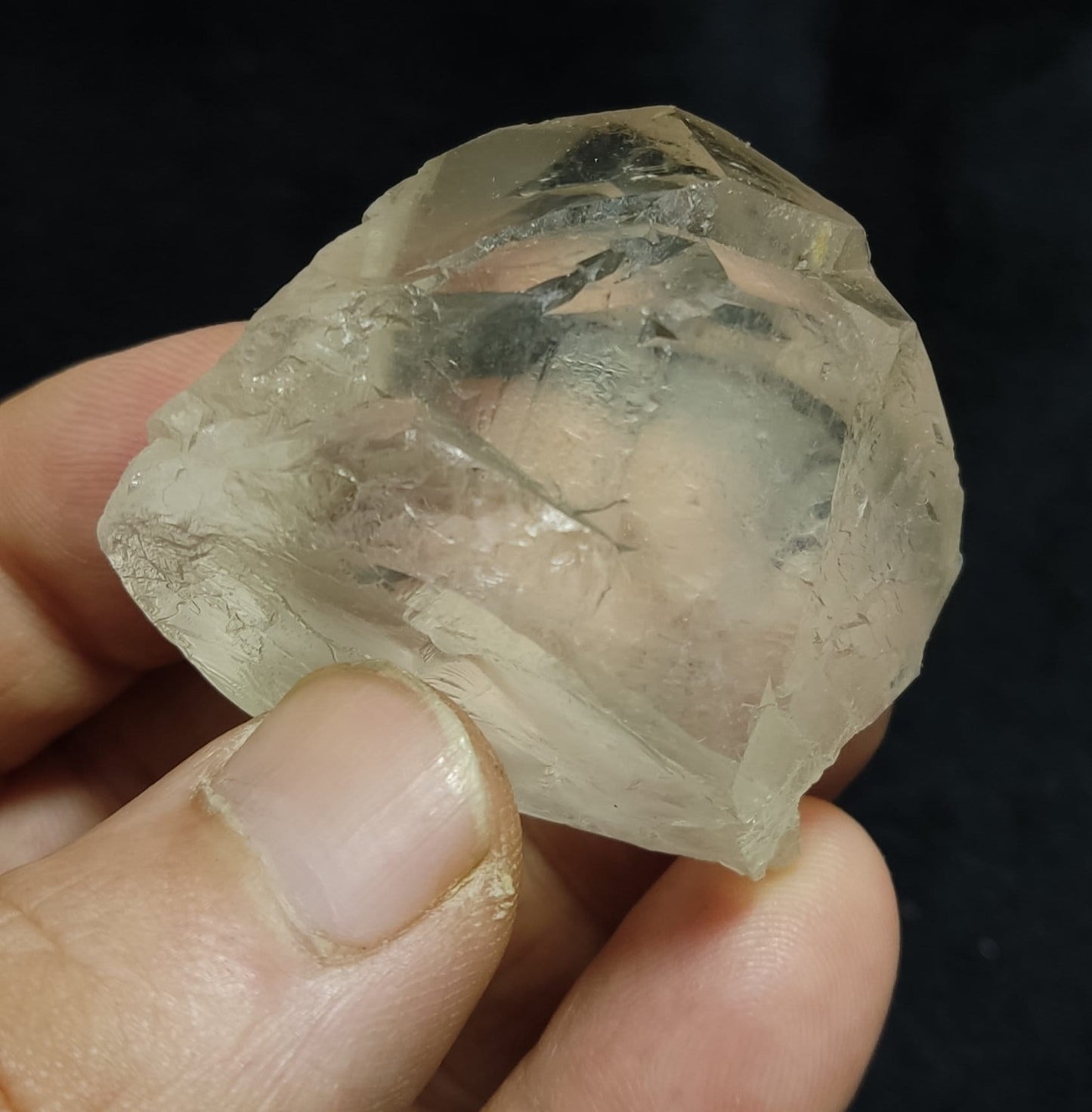 Natural Gwindel quartz Crystal 64 grams