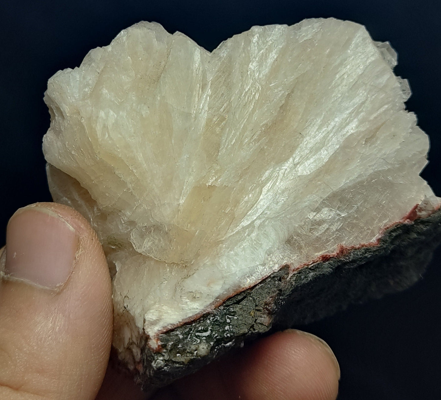 An aesthetic specimen of apophyllite with associated stilbite 144 grams