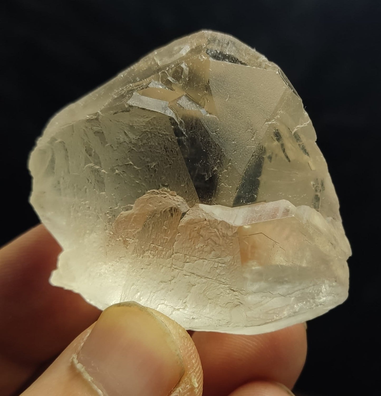 Natural Gwindel quartz Crystal 64 grams