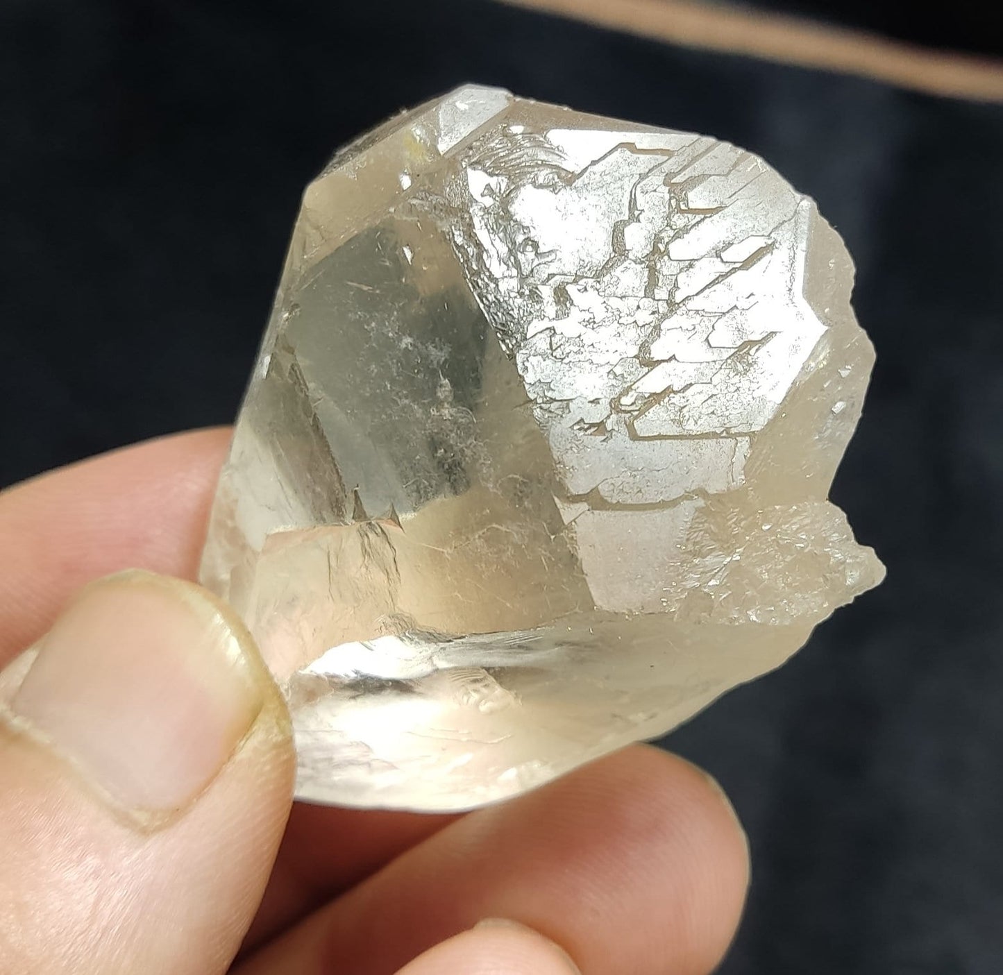 Natural Gwindel quartz Crystal 64 grams